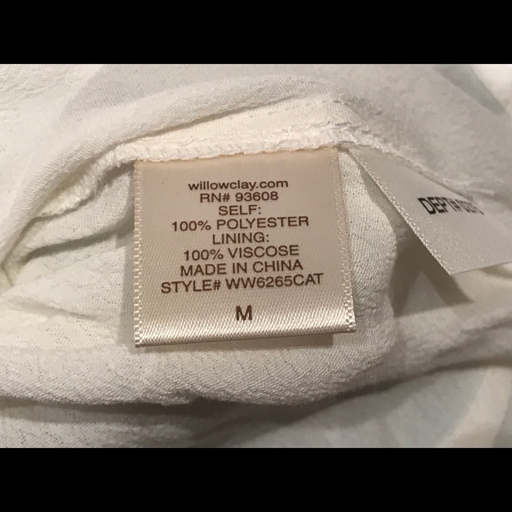 Willow & Clay Cold Shoulder Top Blouse Floral Sz M - Picture 7 of 8